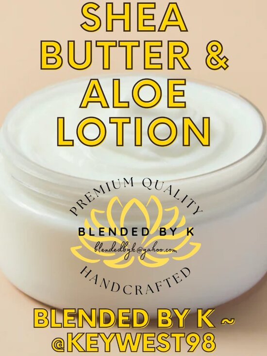 Hand Crafted Other - SHEA BUTTER & ALOE LOTION ~ 8 OZ